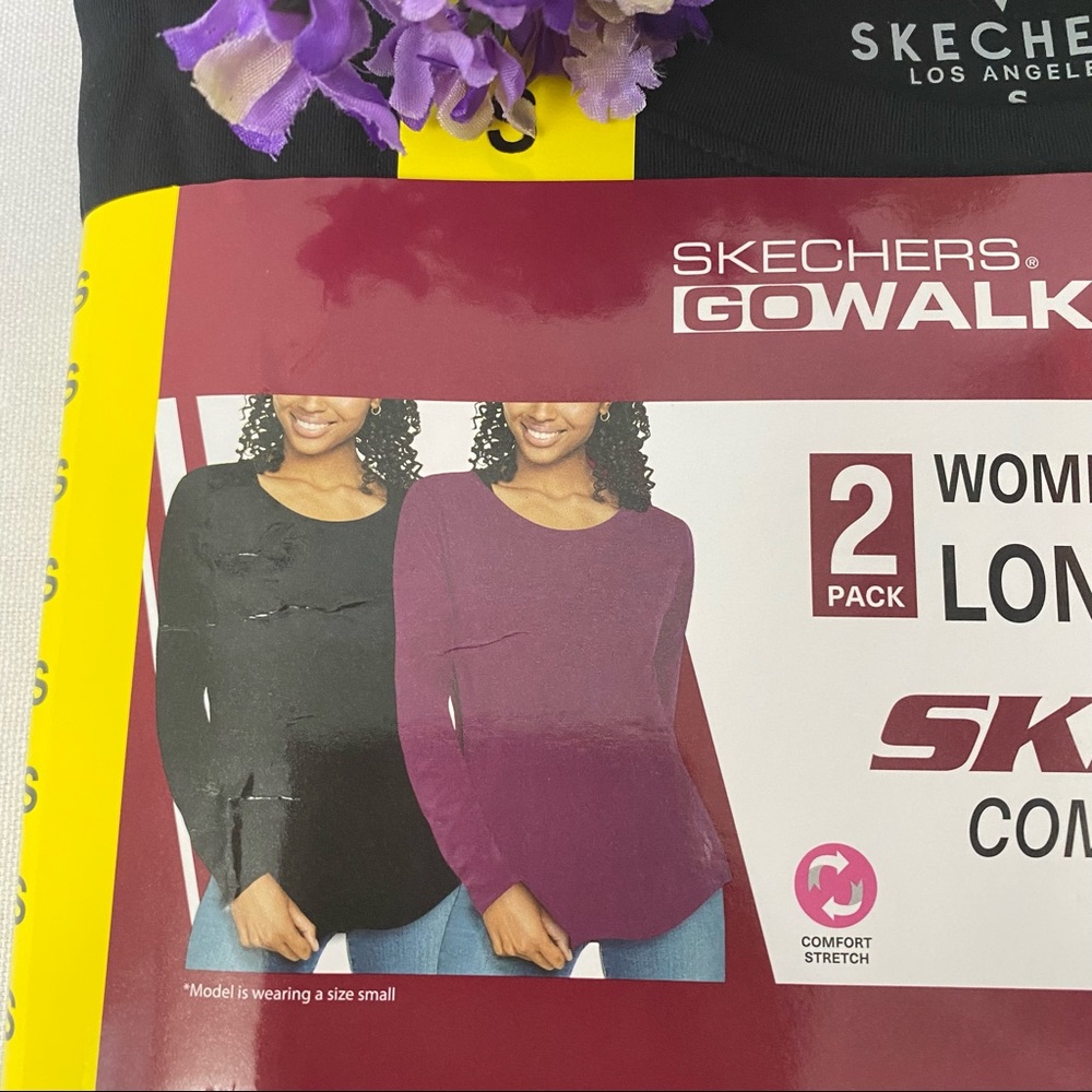 Skechers Women’s 2-Pack Active Long Sleeve Tee, NWT - Picture 5 of 9